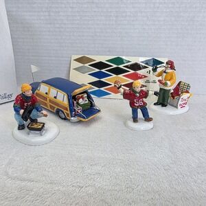 Vintage‎ Department 56 Snow Village Before the Big Game #55019 Football RETIRED